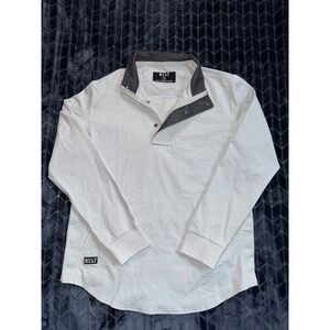 BYLT Mens Elite Fairway 1/4 Zip Snap Magnetic Side Slits Internal Pocket Size M